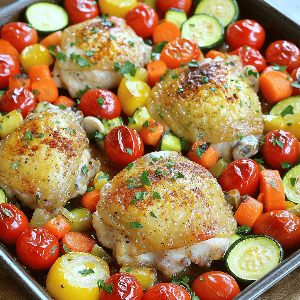 One Pan Chicken and Veggies Easy Roasted Meal