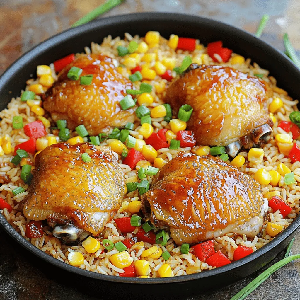 One-Pan Honey BBQ Chicken Rice Simple and Tasty Meal