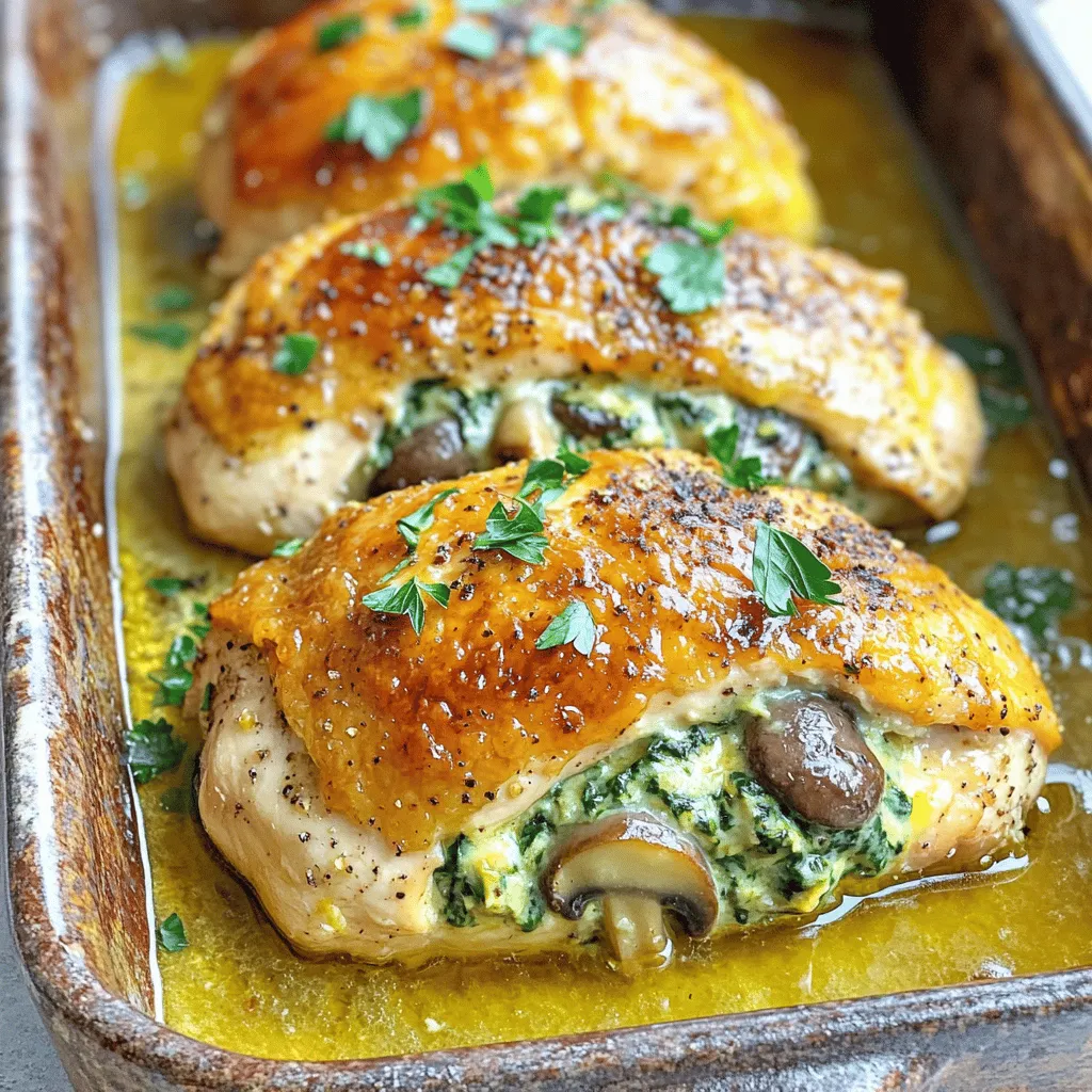 Healthy Mushroom Stuffed Chicken Tasty Weeknight Meal