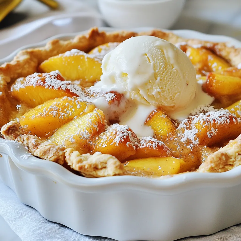 Fresh Peach Cobbler Delightful Homemade Dessert Recipe