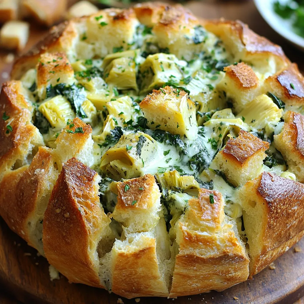 Spinach Artichoke Stuffed Bread Irresistible Delight