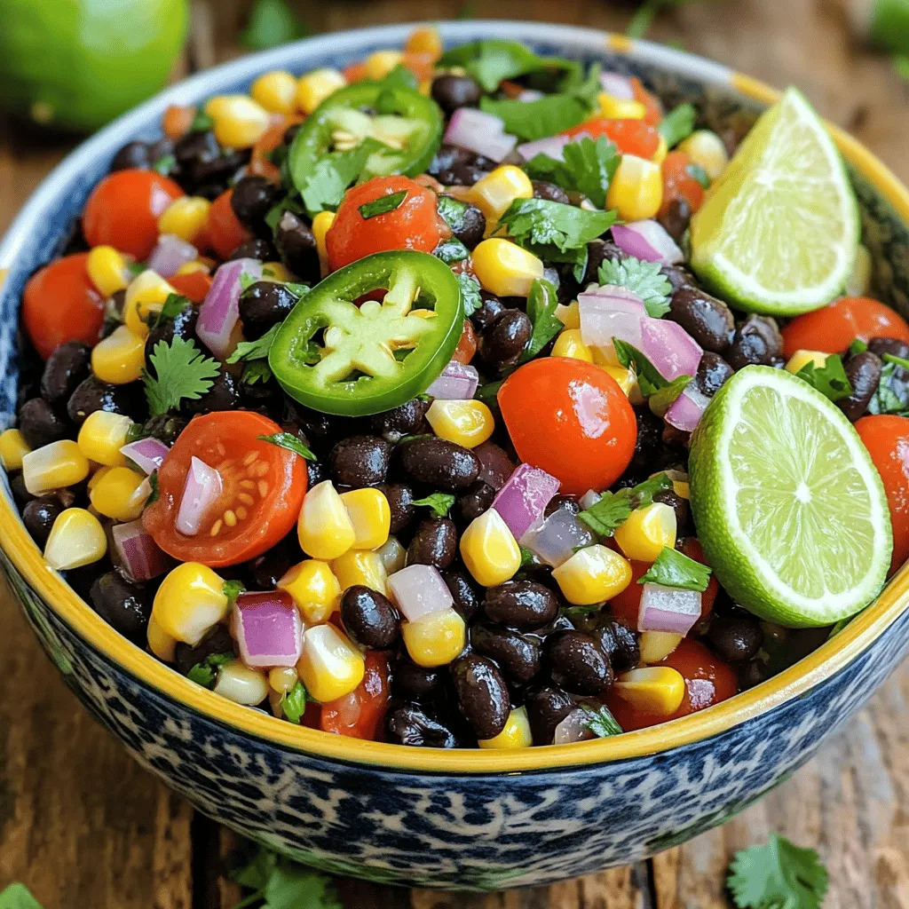 Zesty Black Bean Salsa Fresh and Flavorful Delight