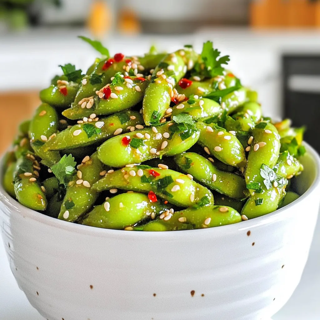 Spicy Garlic Edamame Flavorful and Easy Snack Recipe