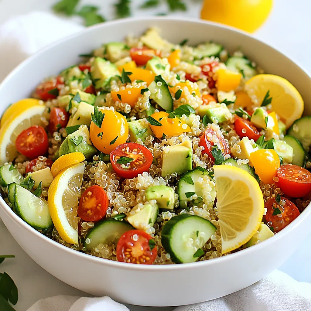 Lemon Garlic Quinoa Salad Fresh and Flavorful Recipe