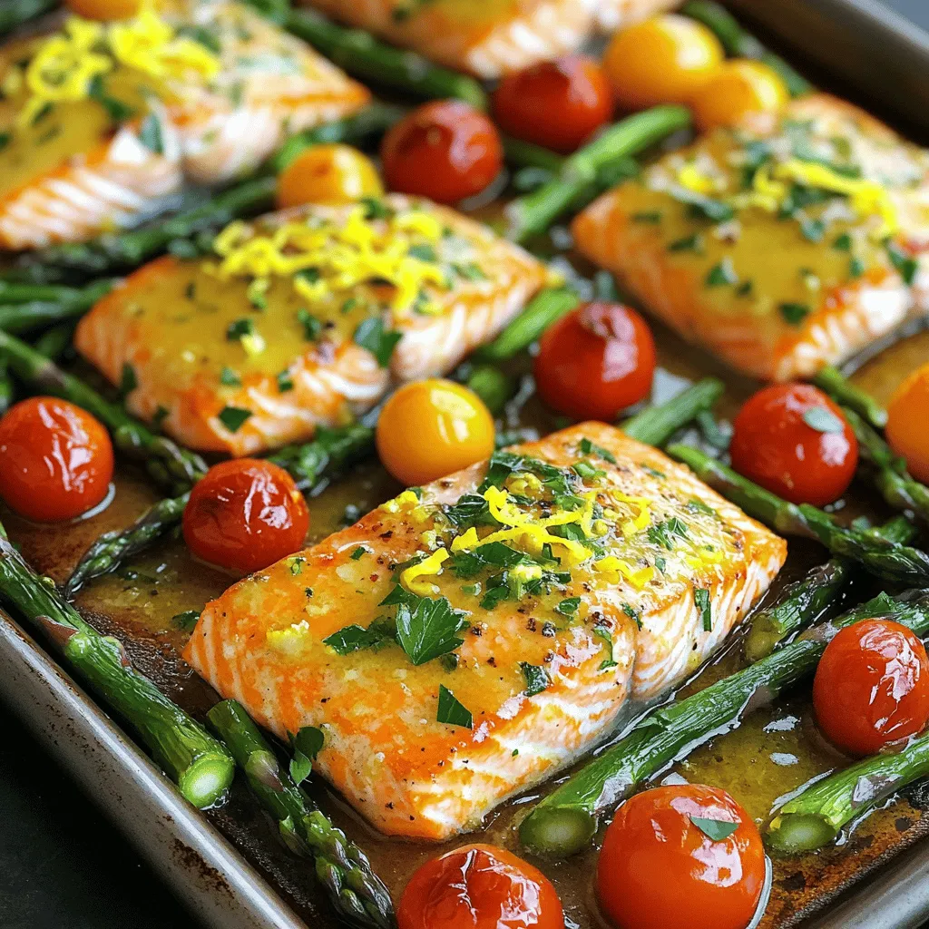 Sheet Pan Lemon Garlic Salmon Easy and Flavorful Meal