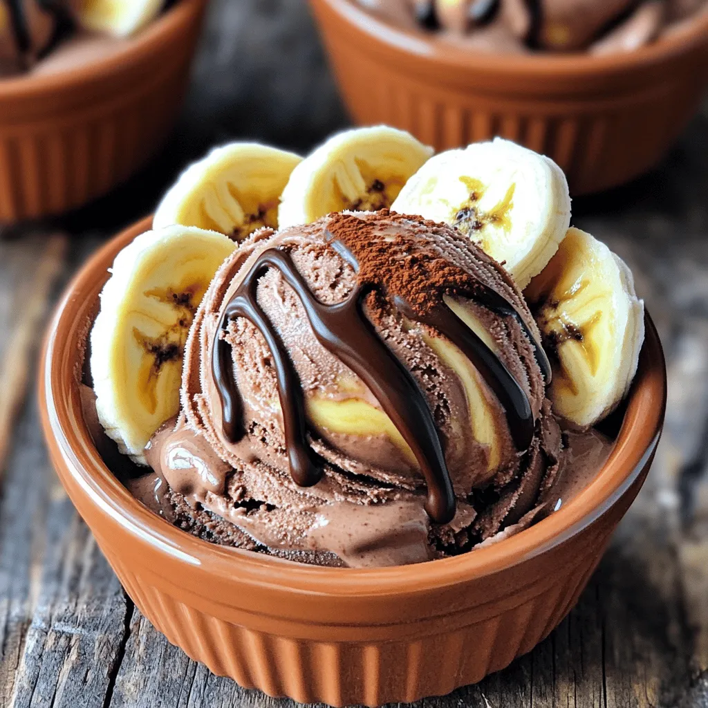 Chocolate Swirl Banana Ice Cream Irresistible Treat