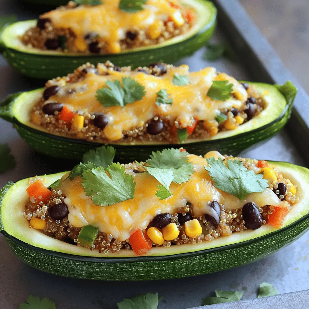 Stuffed Zucchini Boats Tasty and Healthy Recipe