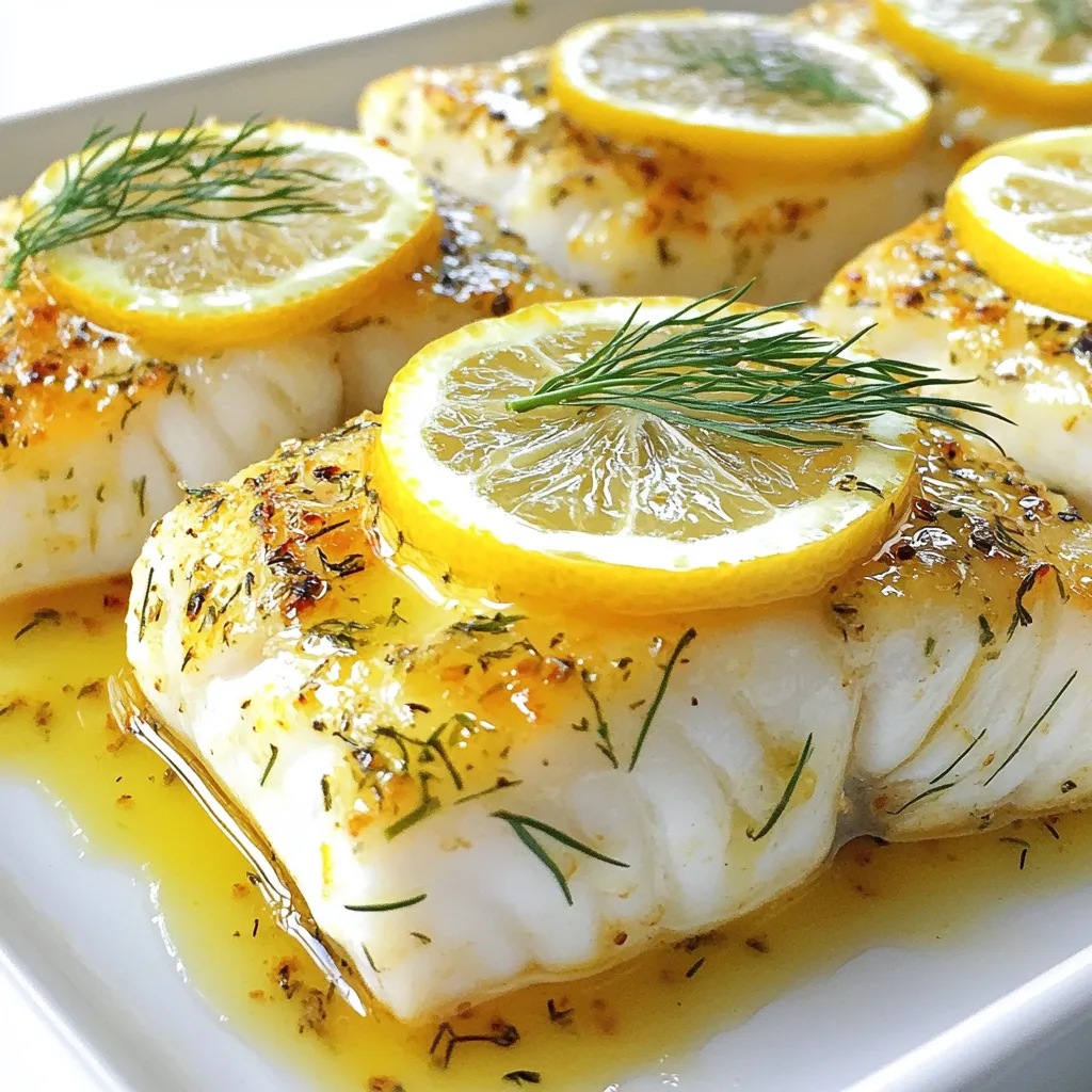 Lemon Dill Baked Cod Flavorful and Simple Dish