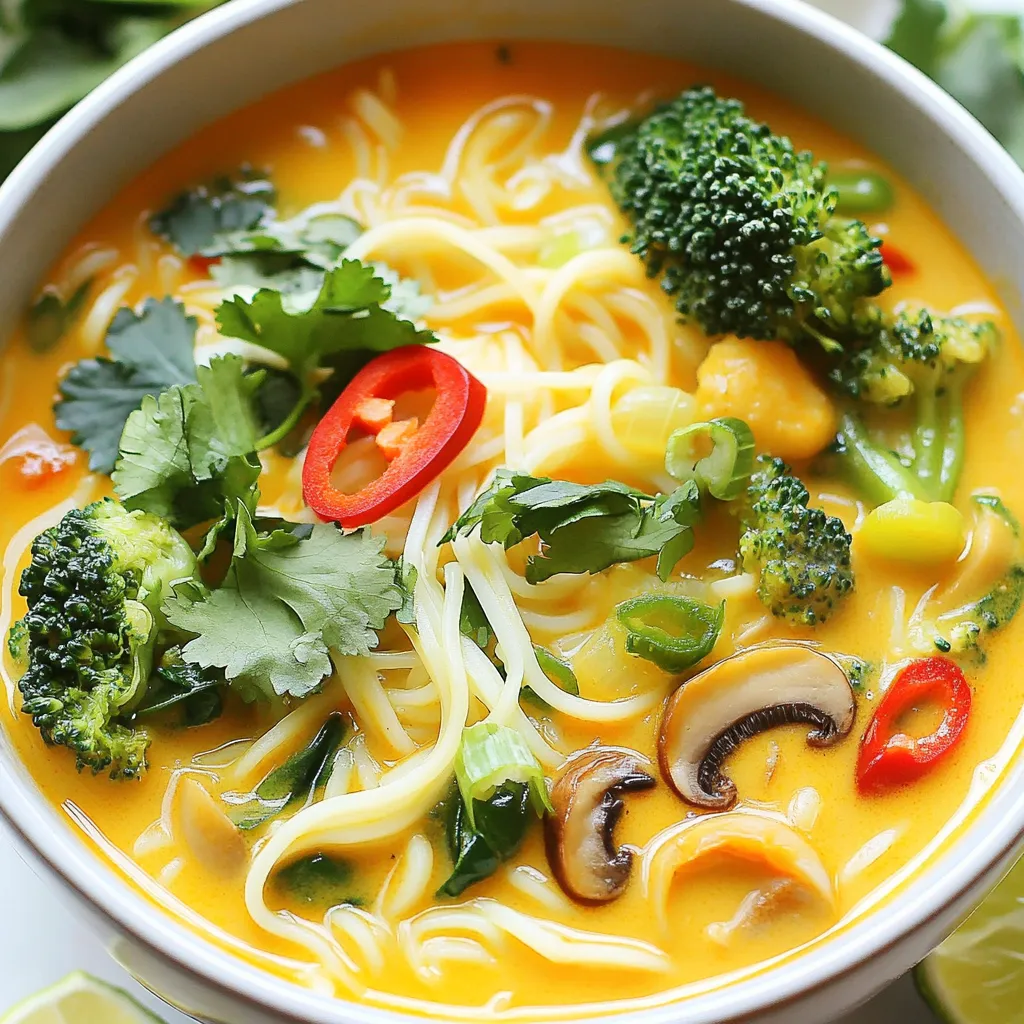 Spicy Thai Coconut Noodle Soup Comforting and Flavorful