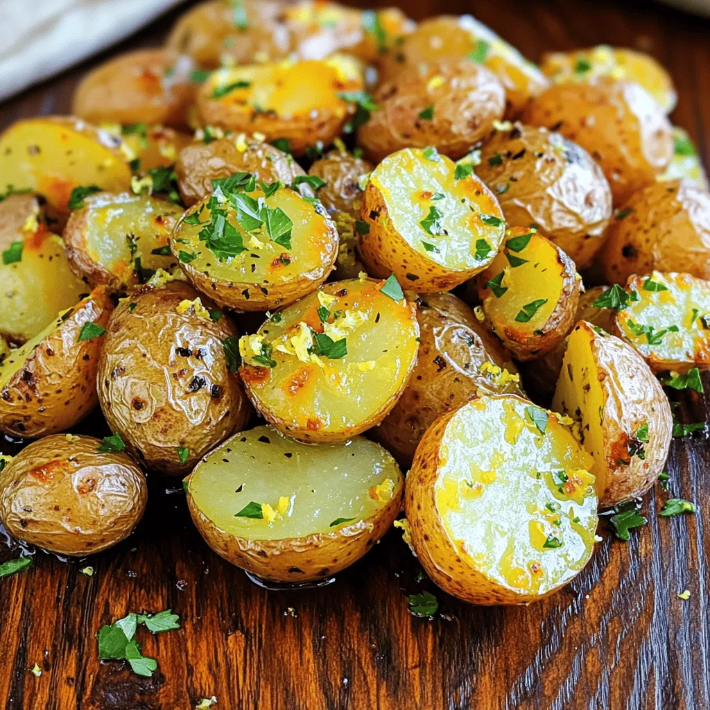 Lemon Garlic Herb Roasted Potatoes Flavorful Delight