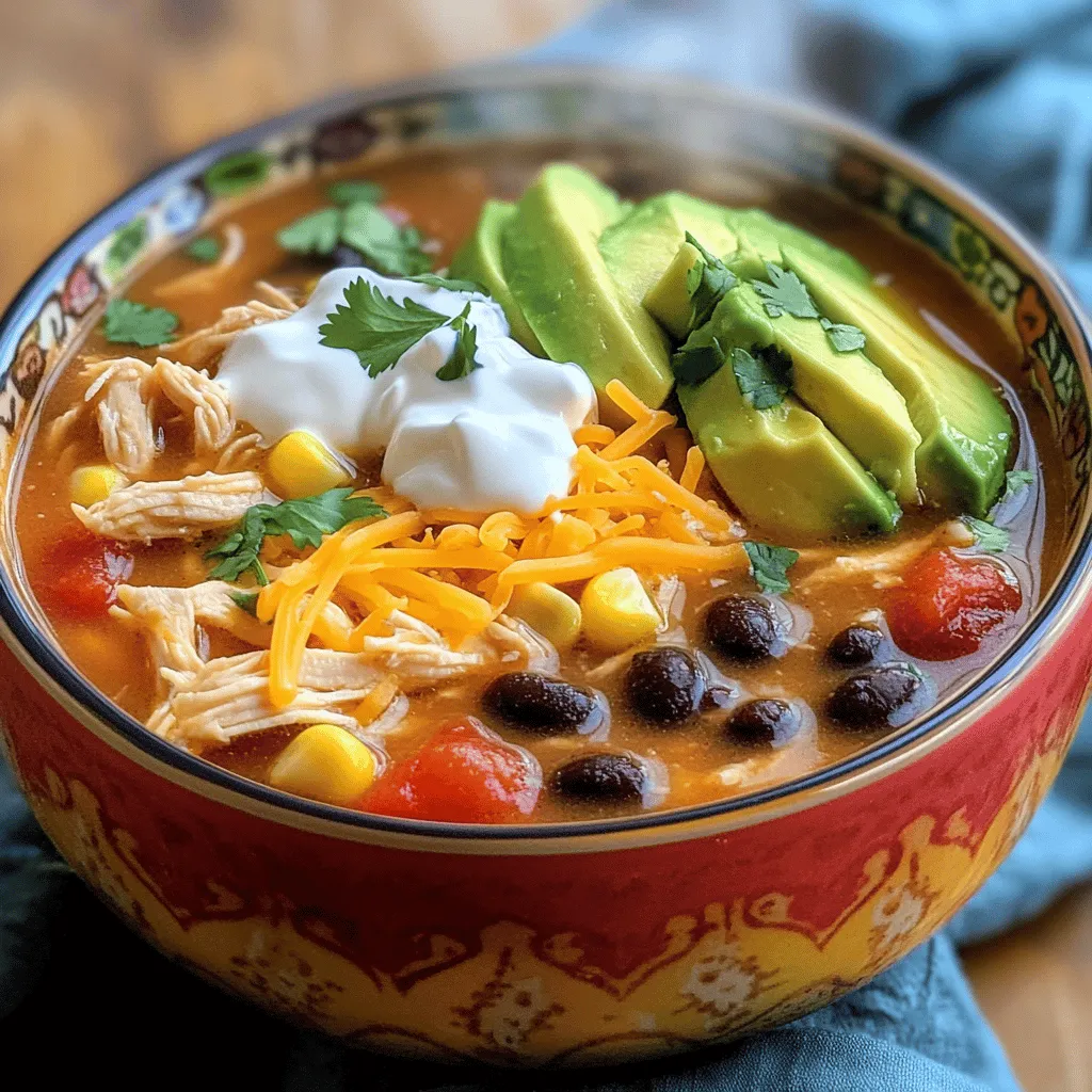 Easy Chicken Taco Soup Flavorful and Quick Recipe