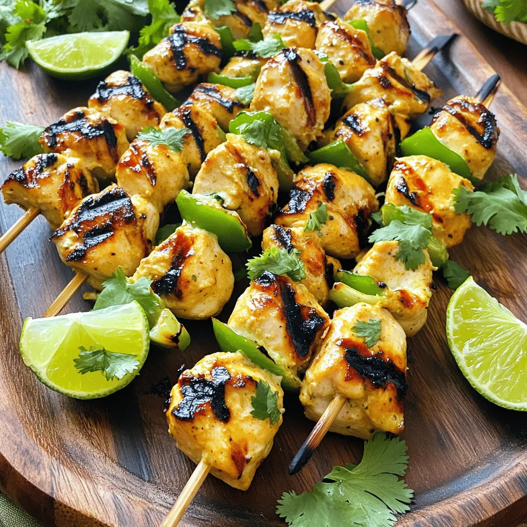 Coconut Lime Chicken Skewers Flavorful Grilling Delight