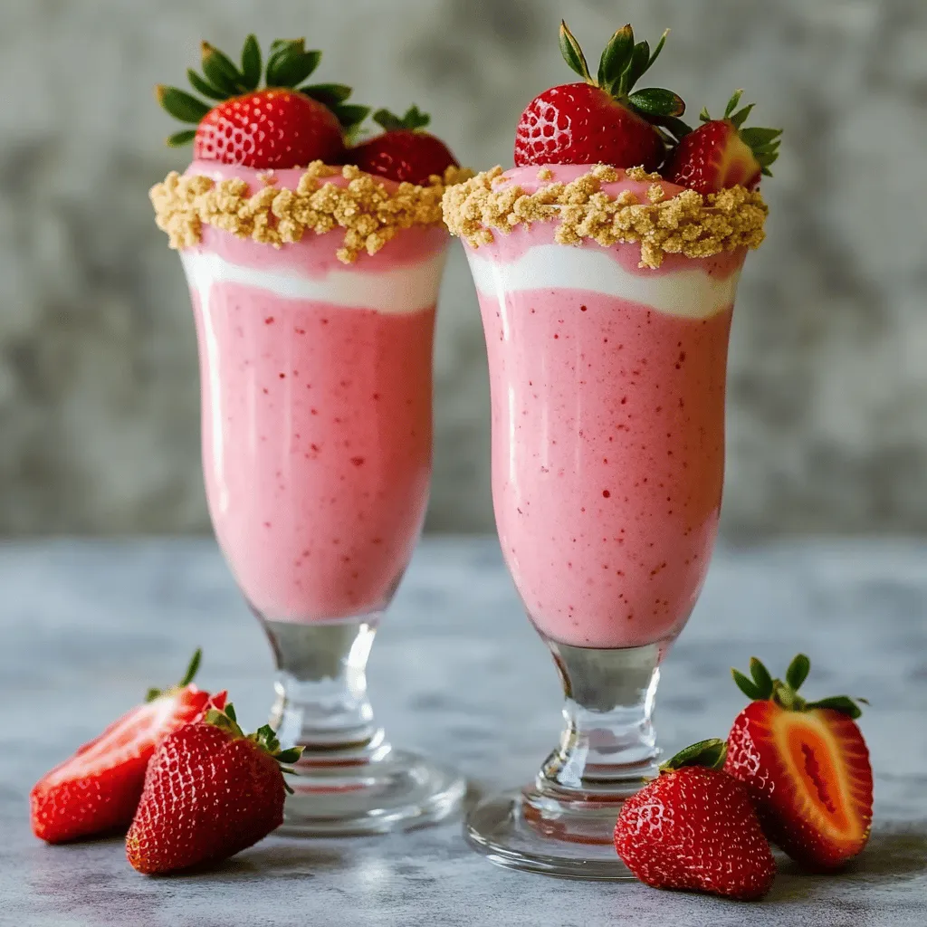 Strawberry Cheesecake Smoothie Creamy and Refreshing Treat