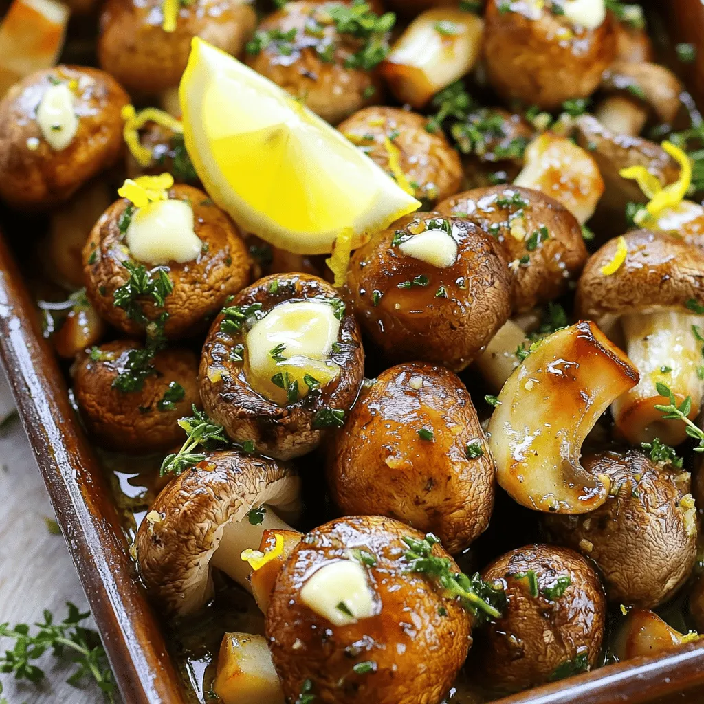 Garlic Butter Roasted Mushrooms Savory and Simple Dish