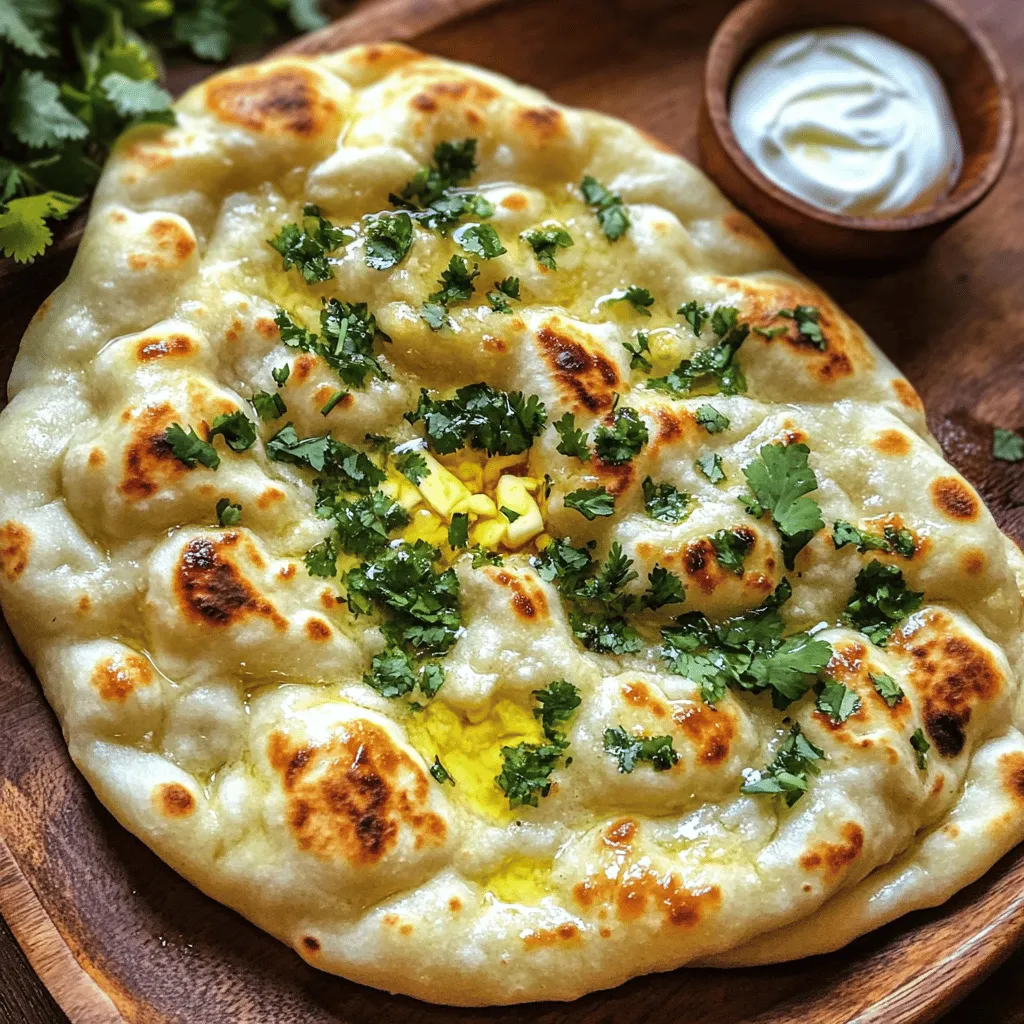 Easy Garlic Naan Soft and Flavorful Dinner Choice