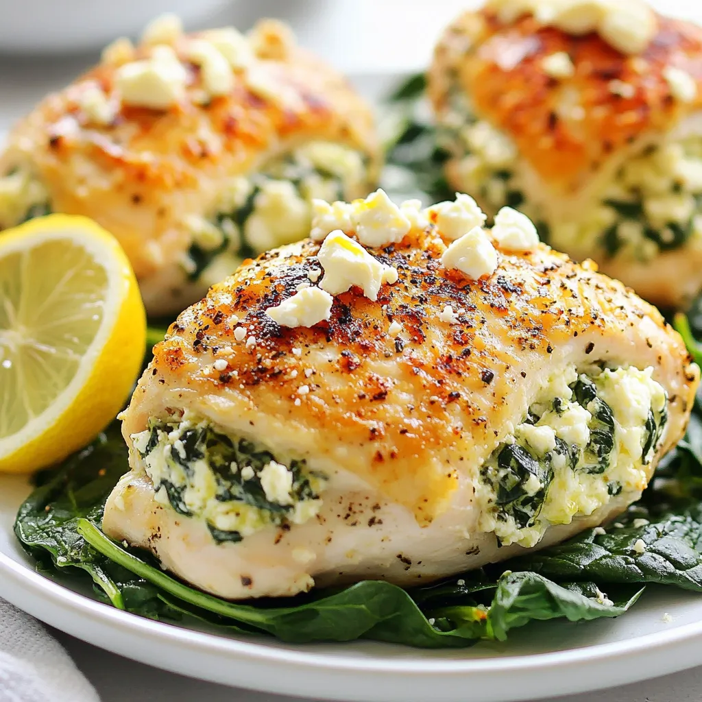 Spinach Feta Stuffed Chicken Delicious and Easy Recipe