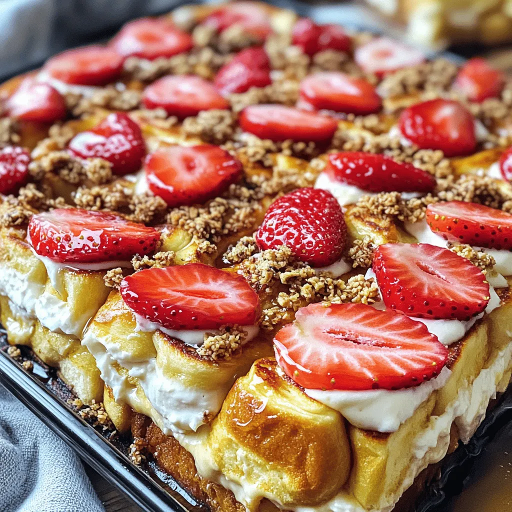 Strawberry Cheesecake French Toast Bake Delight
