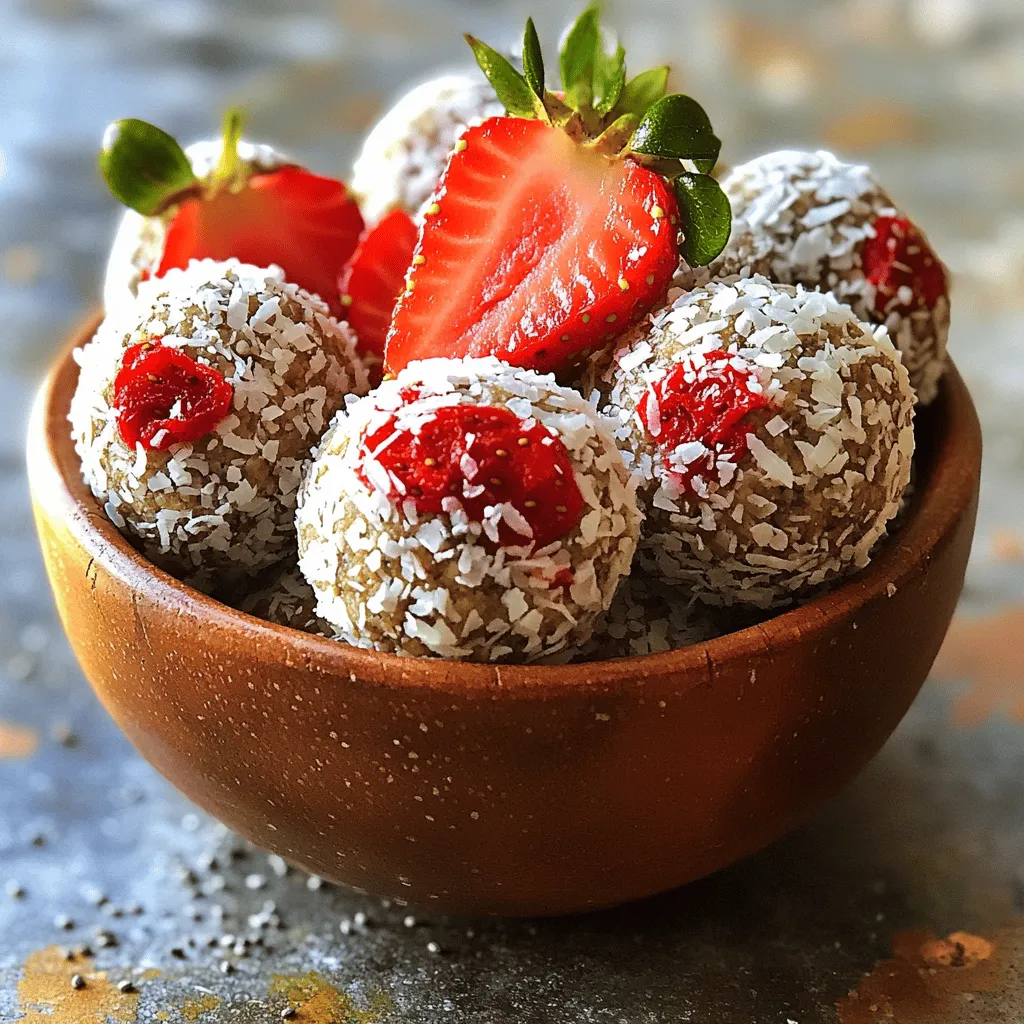 Strawberry Coconut Energy Balls Quick and Tasty Snack