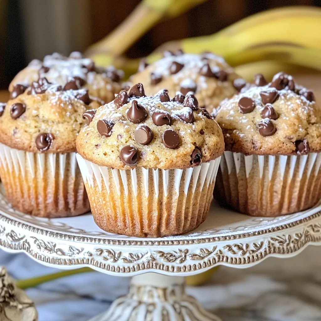 Chocolate Chip Banana Bread Muffins Moist and Tasty