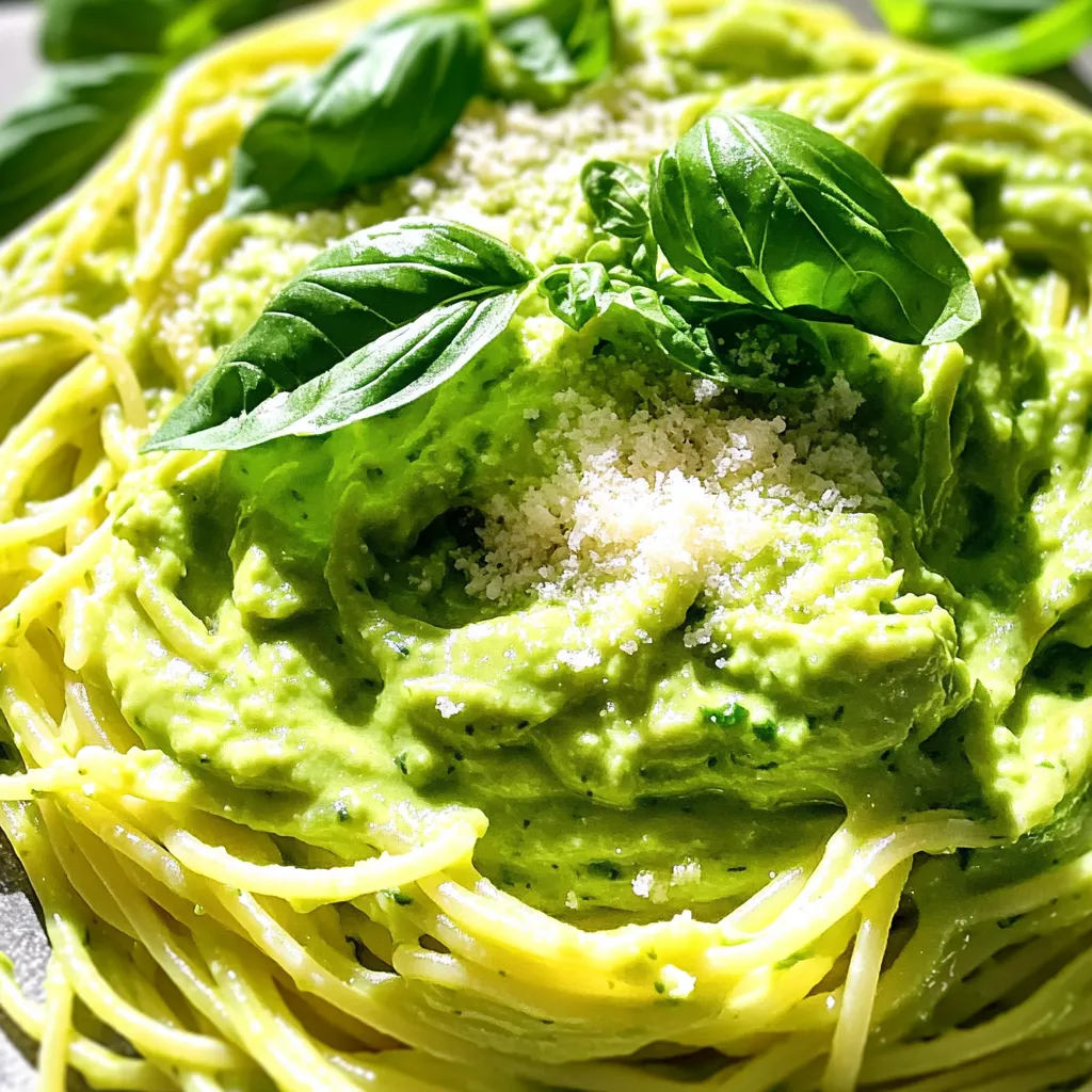 Creamy Avocado Pasta Simple and Flavorful Dish