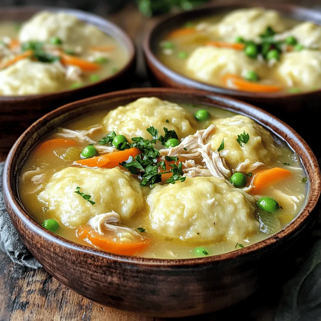 Classic Chicken and Dumplings Hearty Comfort Meal