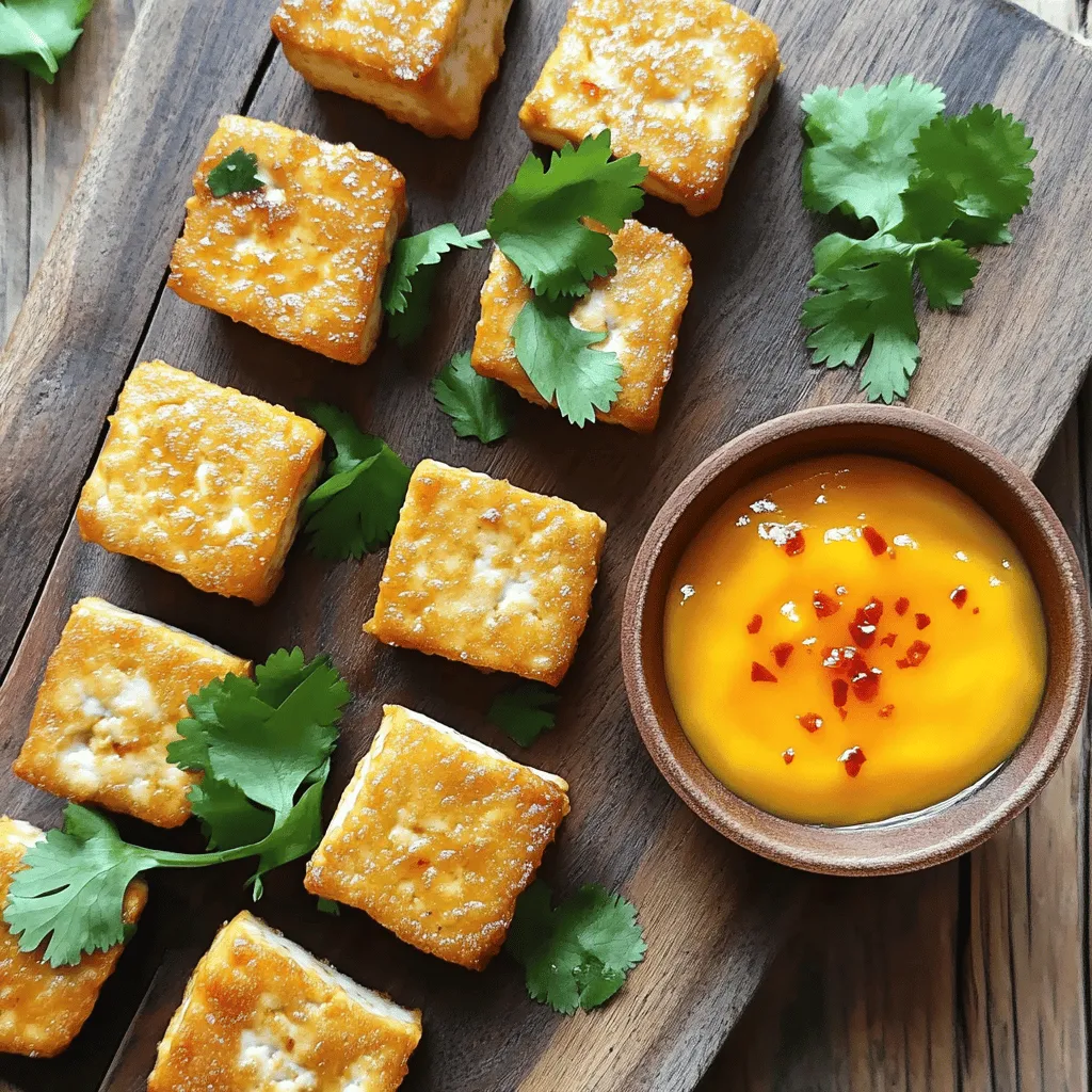 Air Fryer Crispy Tofu Bites Healthy Flavorful Snack