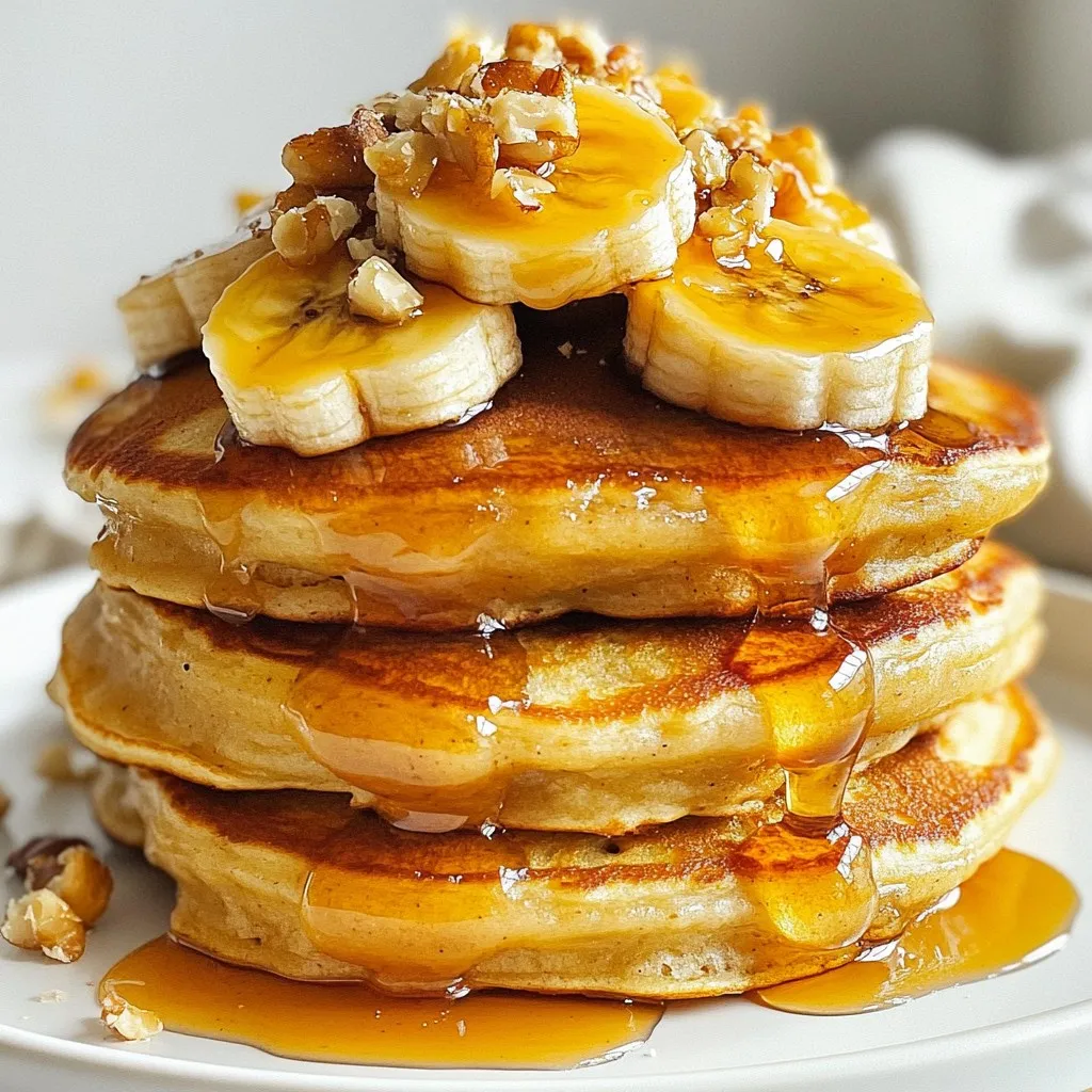 Caramelized Banana Pancakes Tasty and Simple Recipe