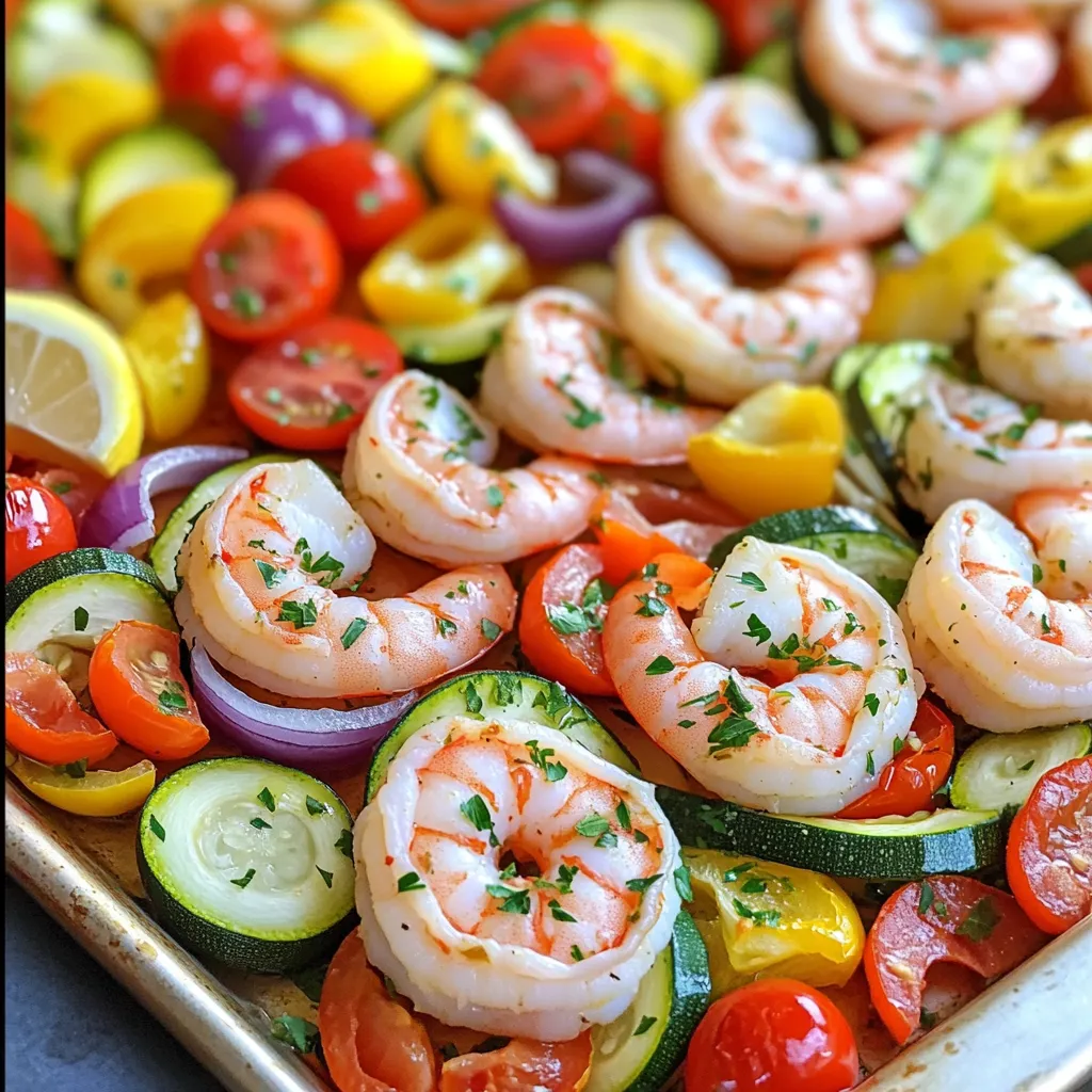 Sheet-Pan Greek Shrimp and Veggies Easy Dinner Idea