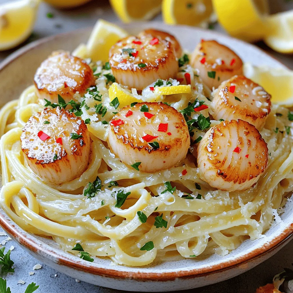 Garlic Butter Scallop Linguine Simple and Savory Dish