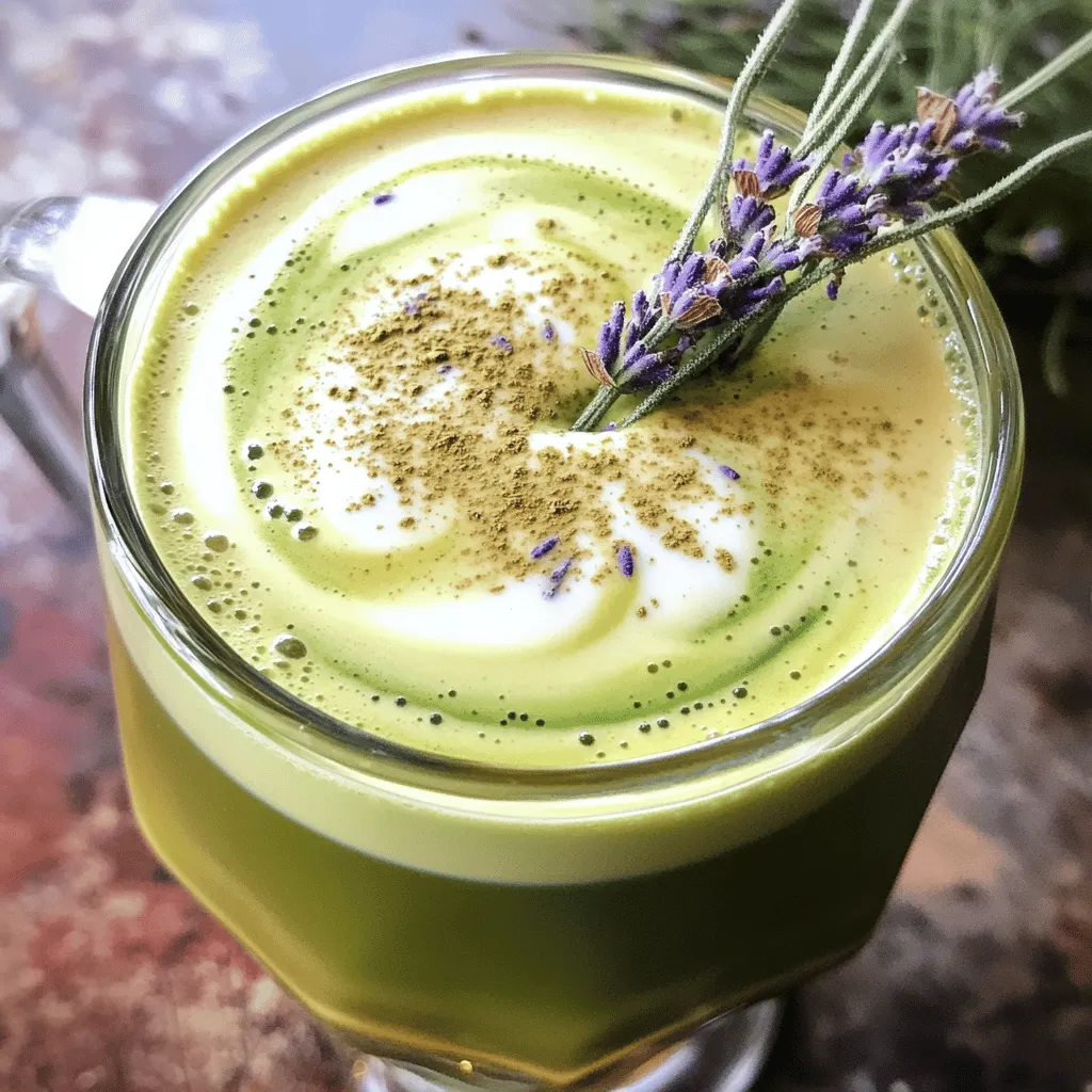 Honey Lavender Matcha Latte Relaxing and Flavorful Drink