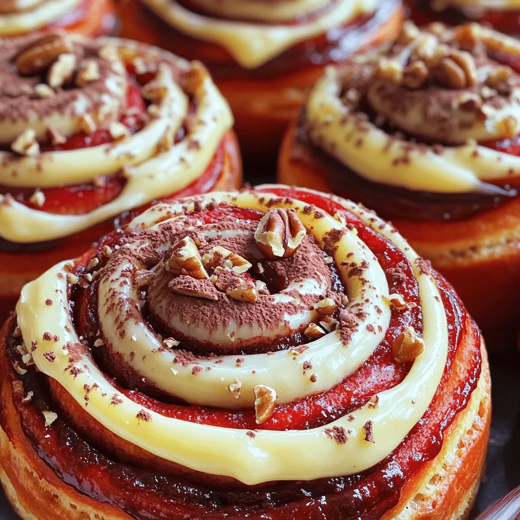 Red Velvet Cinnamon Rolls Delightfully Sweet Recipe
