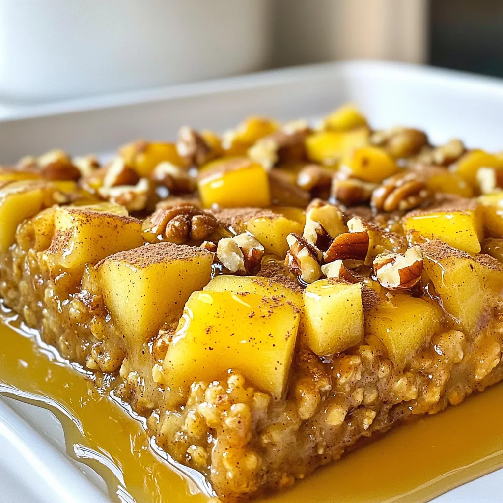 Apple Cinnamon Oatmeal Bake Warm and Cozy Treat