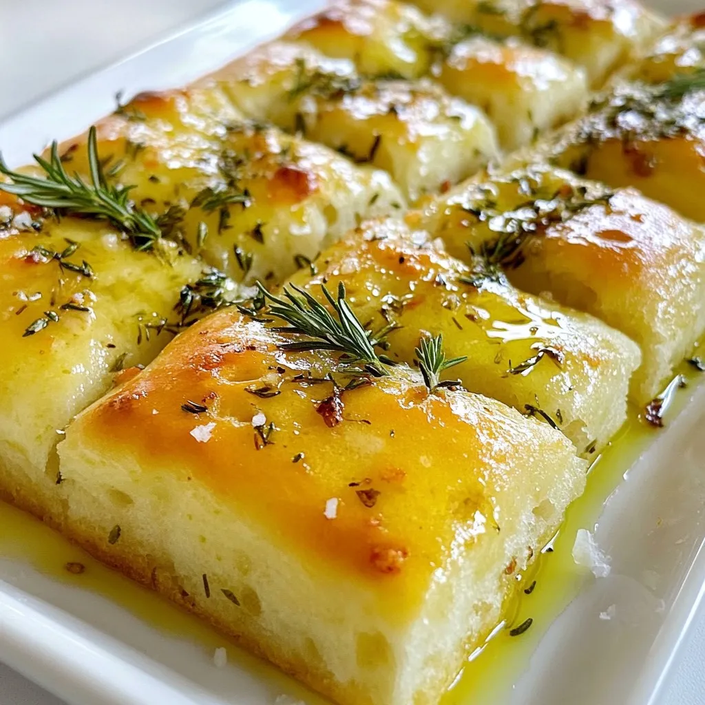 Garlic Herb Focaccia Bread Easy and Flavorful Recipe