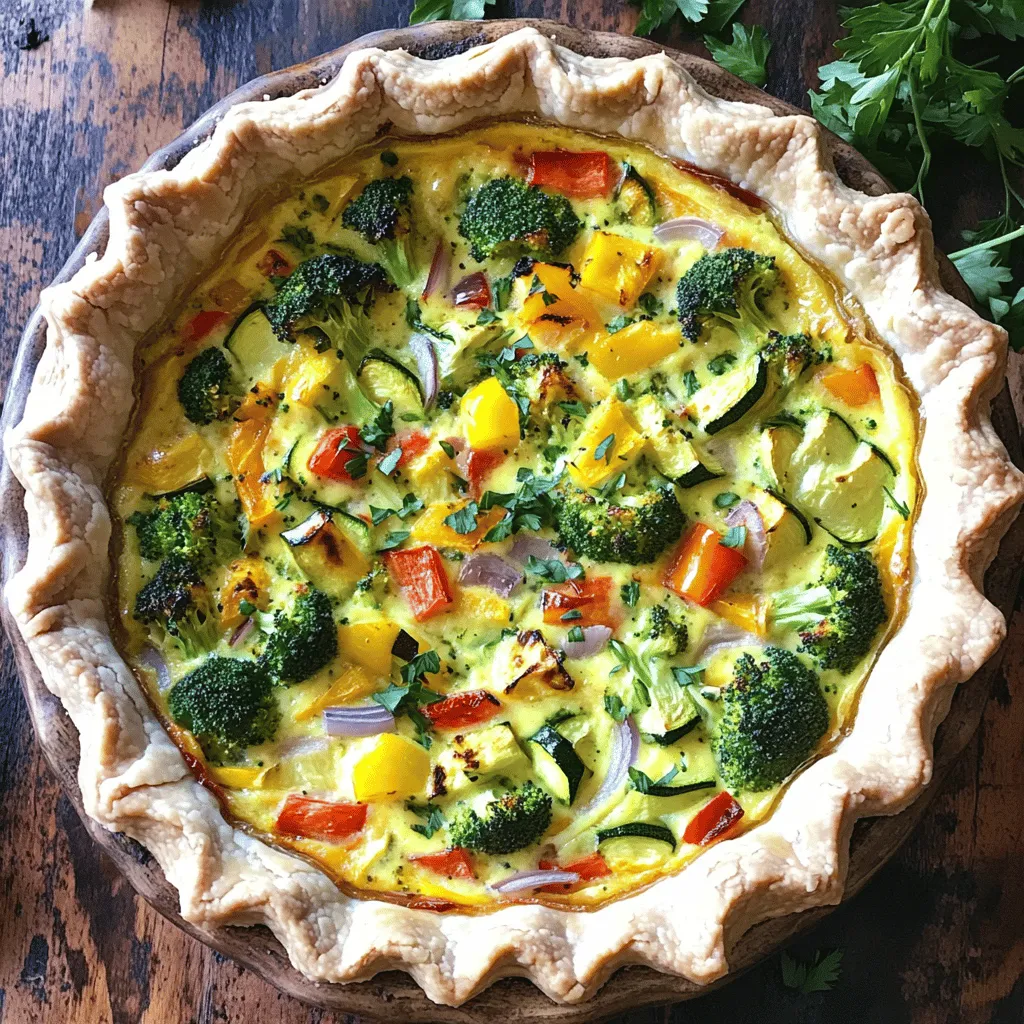 Roasted Veggie Quiche Flavorful and Wholesome Dish