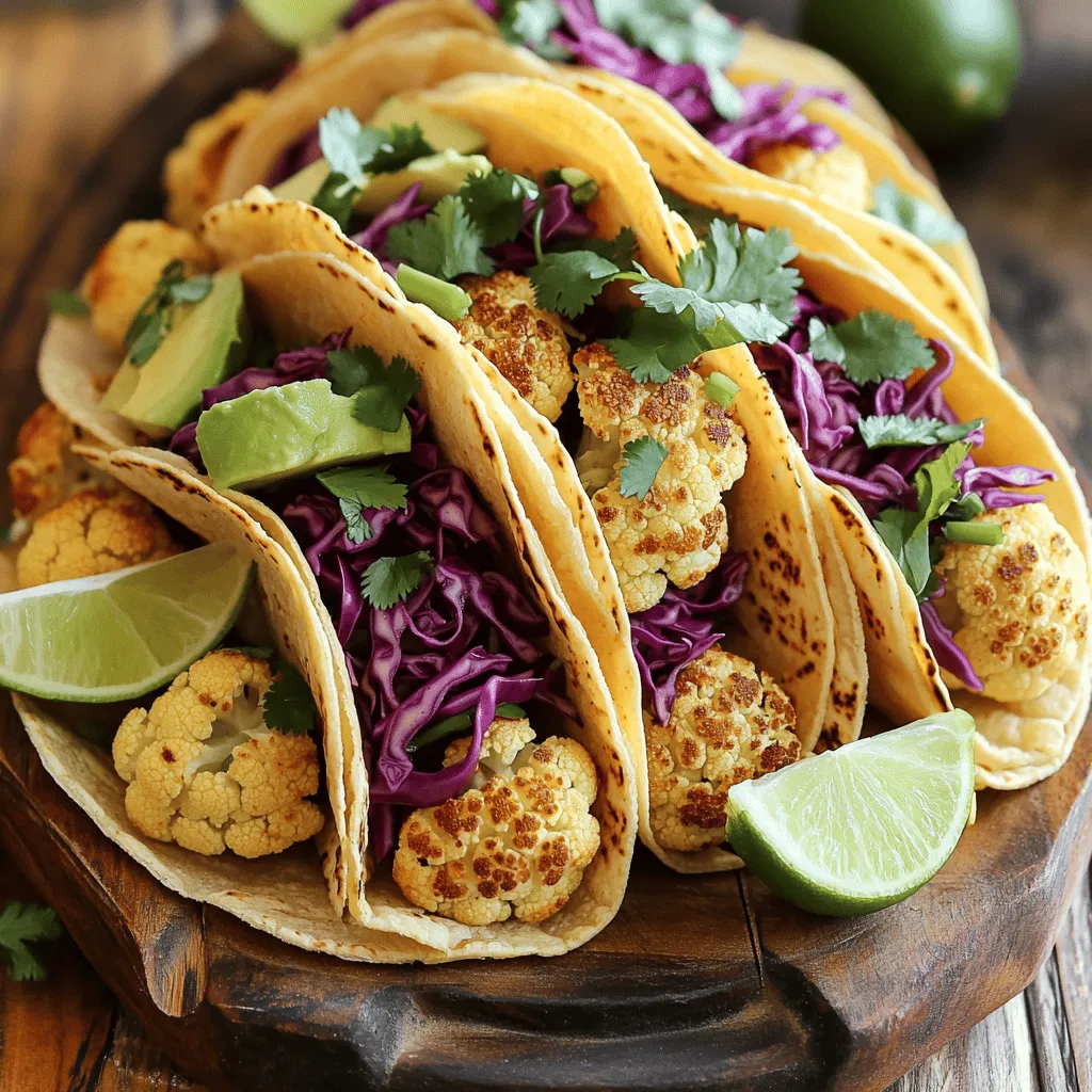 Vegan Cauliflower Tacos Flavorful and Simple Meal