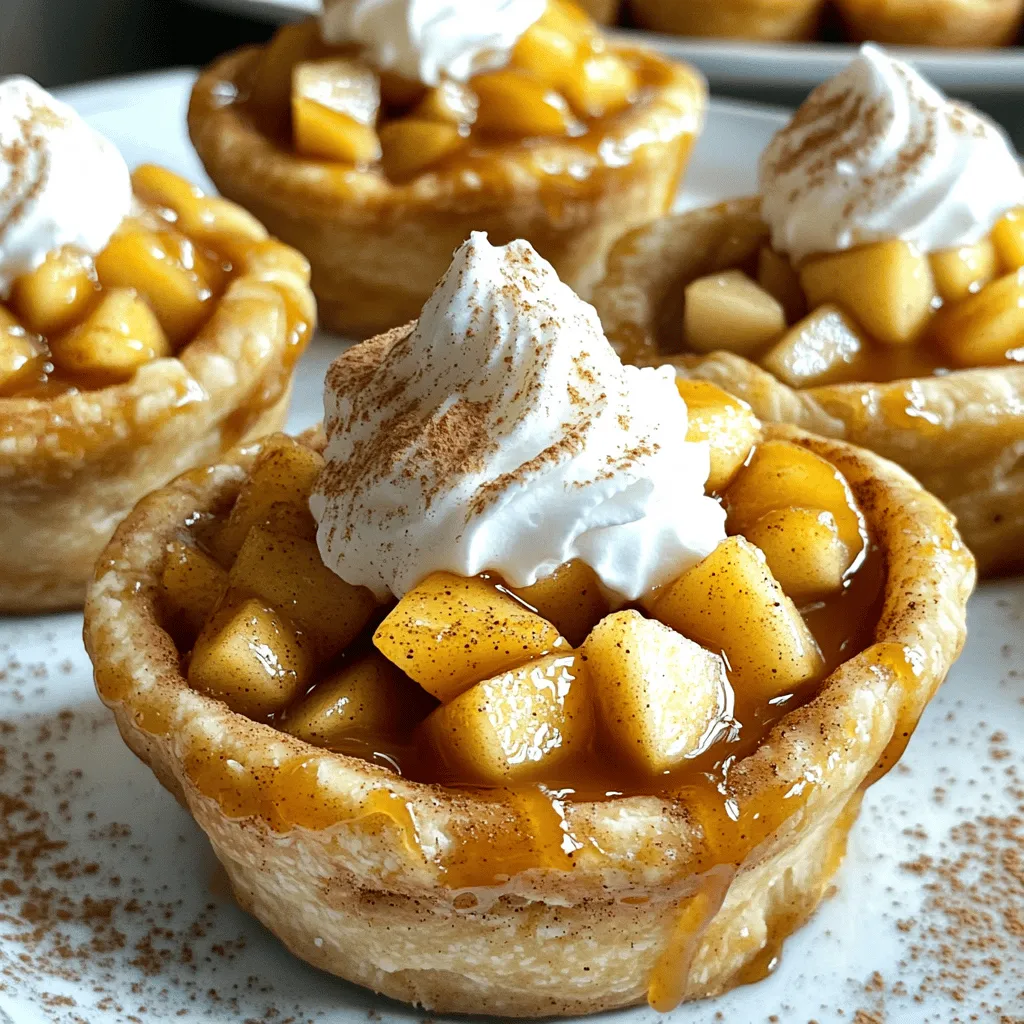 Cinnamon Roll Apple Pie Cups Tasty and Simple Dessert