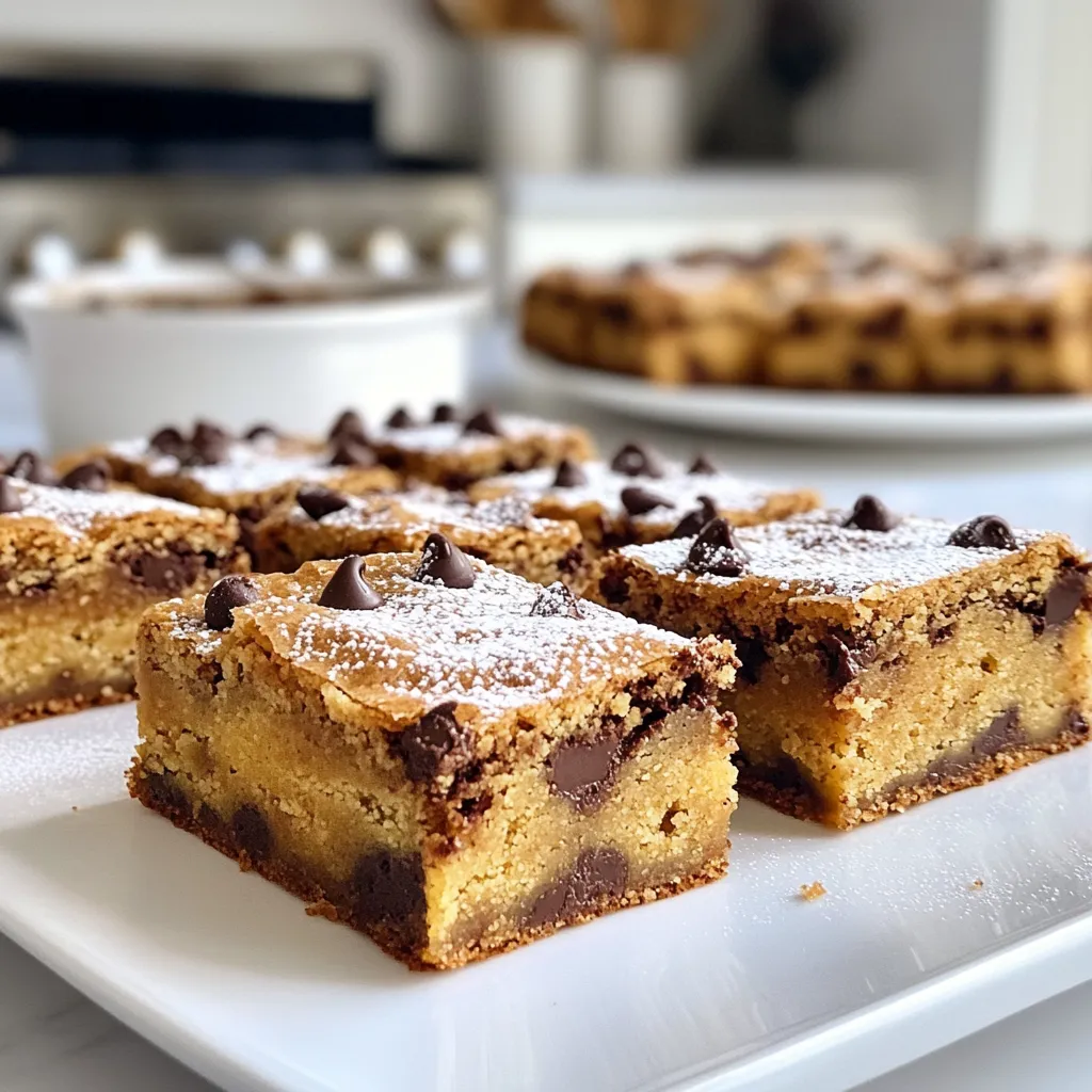 Classic Chocolate Chip Blondies Chewy and Delicious Treat