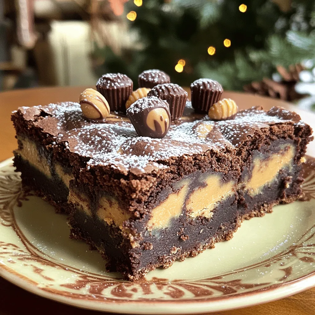 Peanut Butter Cup Brownie Bars Easy and Delicious Treat