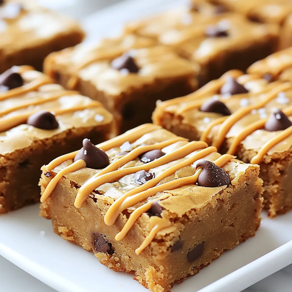 Peanut Butter Chocolate Chip Blondies Tasty Dessert Recipe