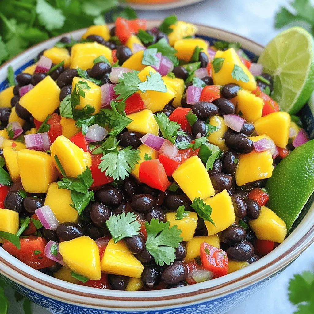 Mango Black Bean Salsa Fresh and Flavorful Dish