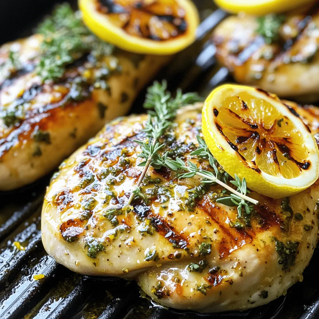 Zesty Lemon Herb Grilled Chicken Flavorful Delight
