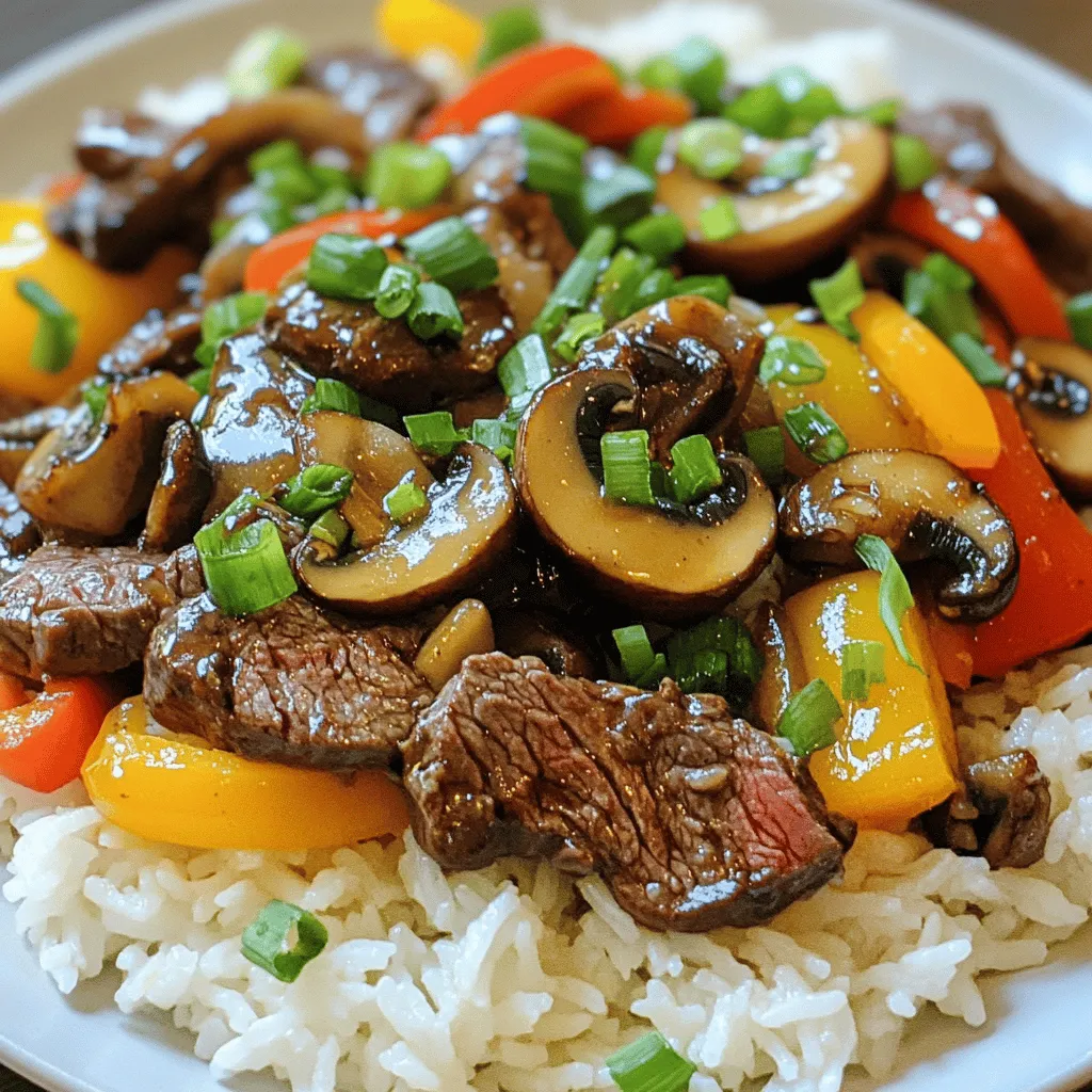 Asian Beef with Mushrooms Flavorful Stir-Fry Recipe