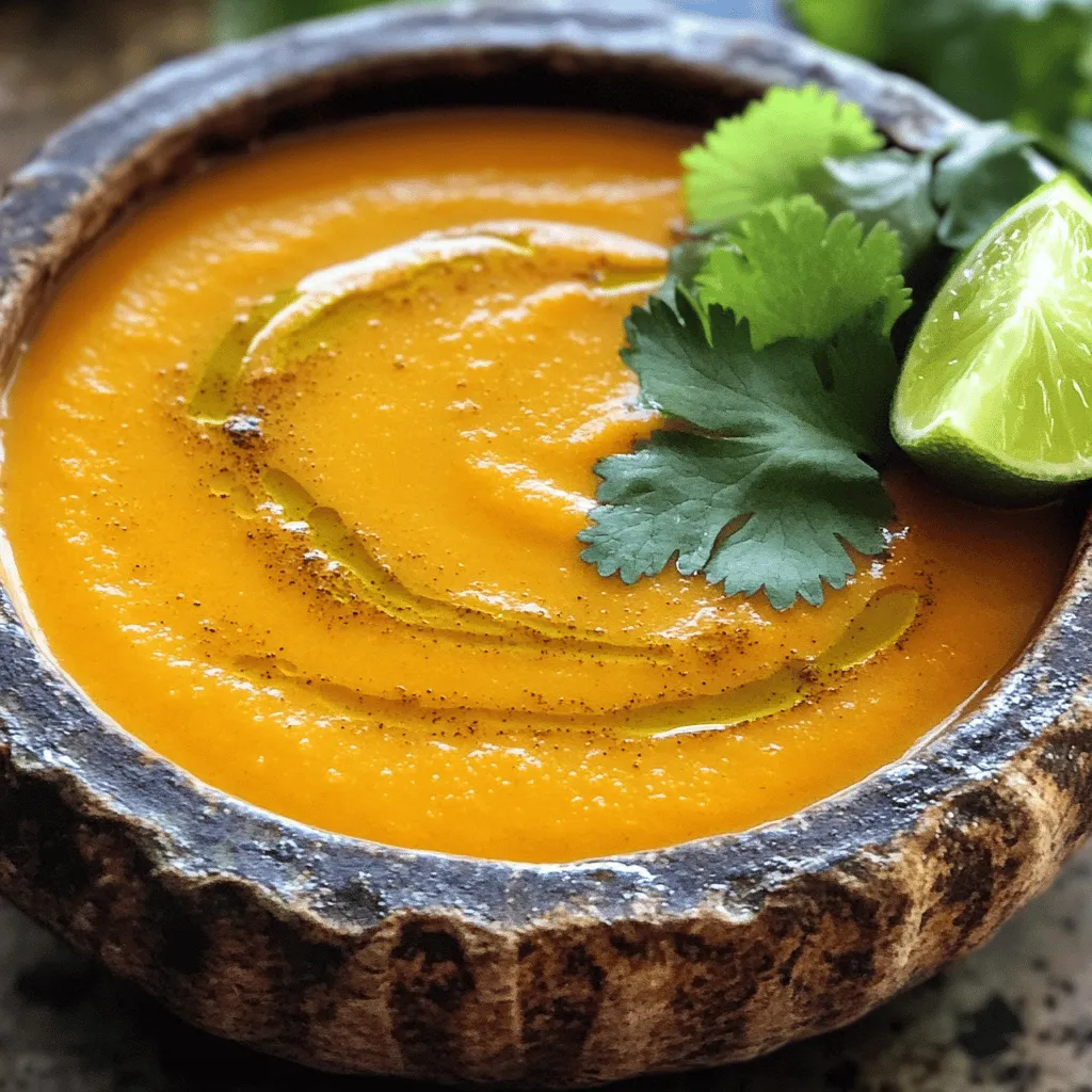 Spiced Carrot and Ginger Soup Rich and Flavorful Delight