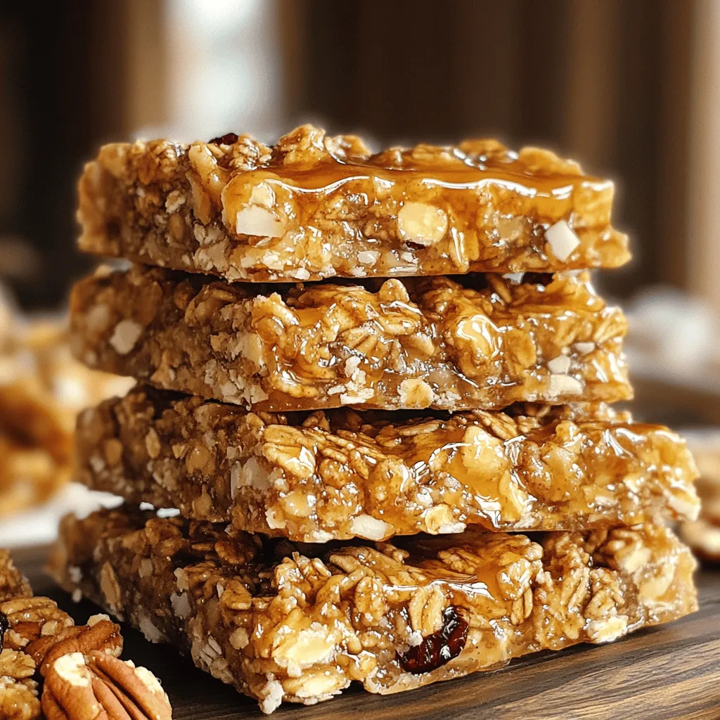 Maple Pecan Sticky Granola Bars Easy and Tasty Snack