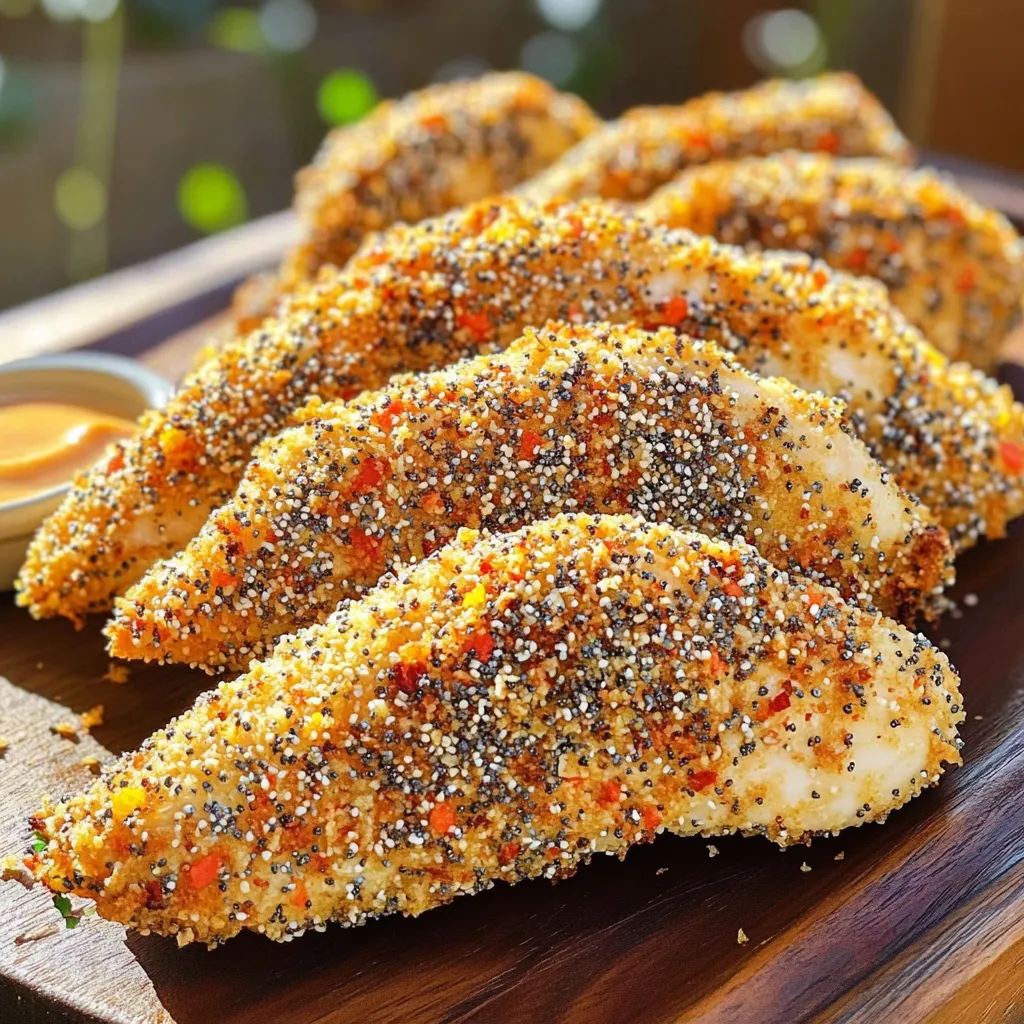 Air Fryer Everything Bagel Chicken Tenders Delight