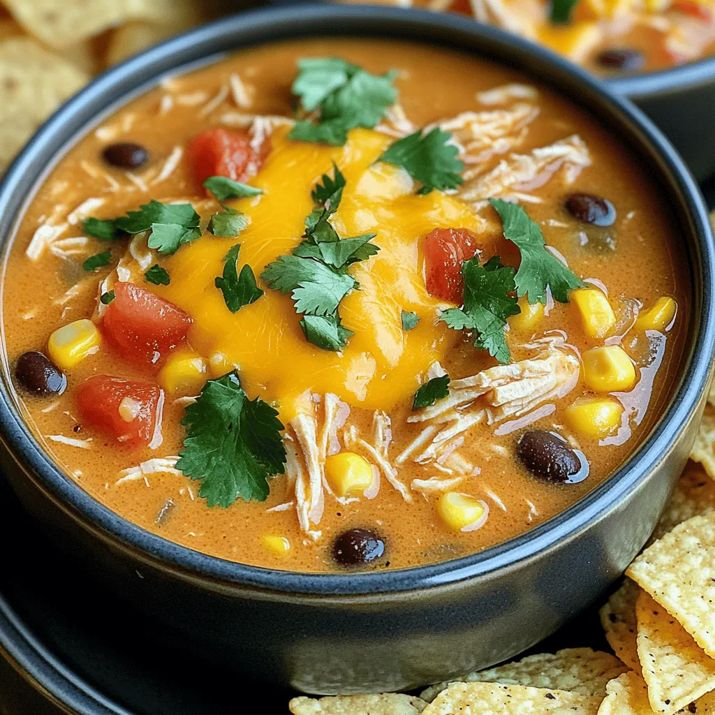 One-Pot Creamy Chicken Taco Soup Easy Weeknight Meal