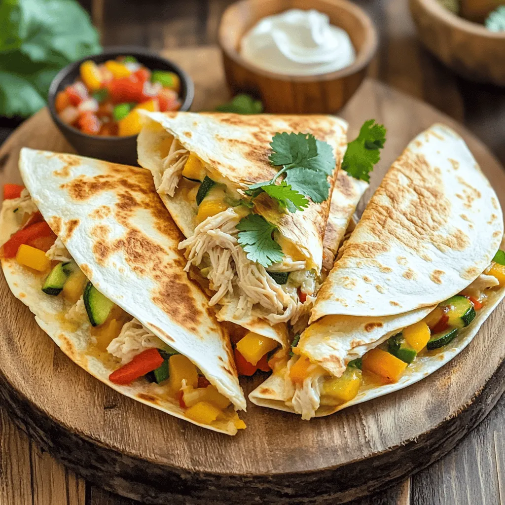 Savory Chicken and Veggie Quesadillas Easy Recipe