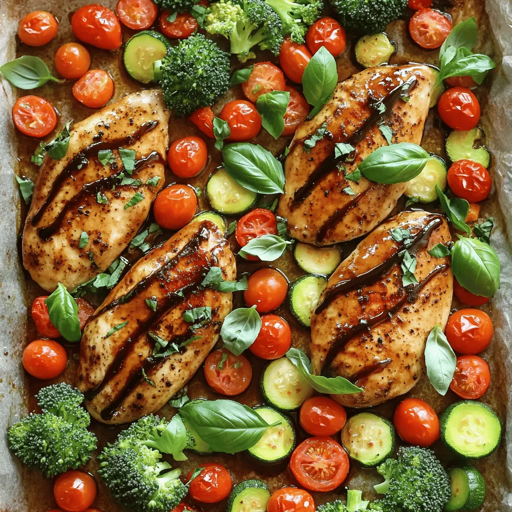 Balsamic Glazed Chicken and Veggies Delicious Meal