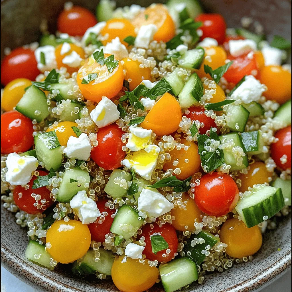 Herbed Quinoa and Feta Salad Fresh and Flavorful Meal
