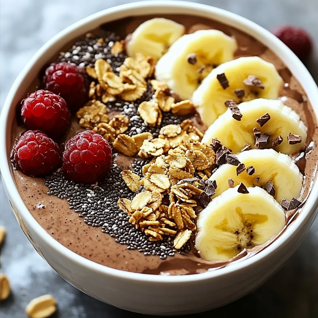Chocolate Peanut Butter Smoothie Bowl Tasty &#038; Nourishing